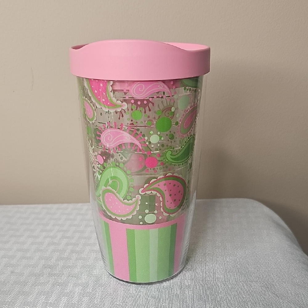 Tervis‎ Pink and Green Paisley Tumbler